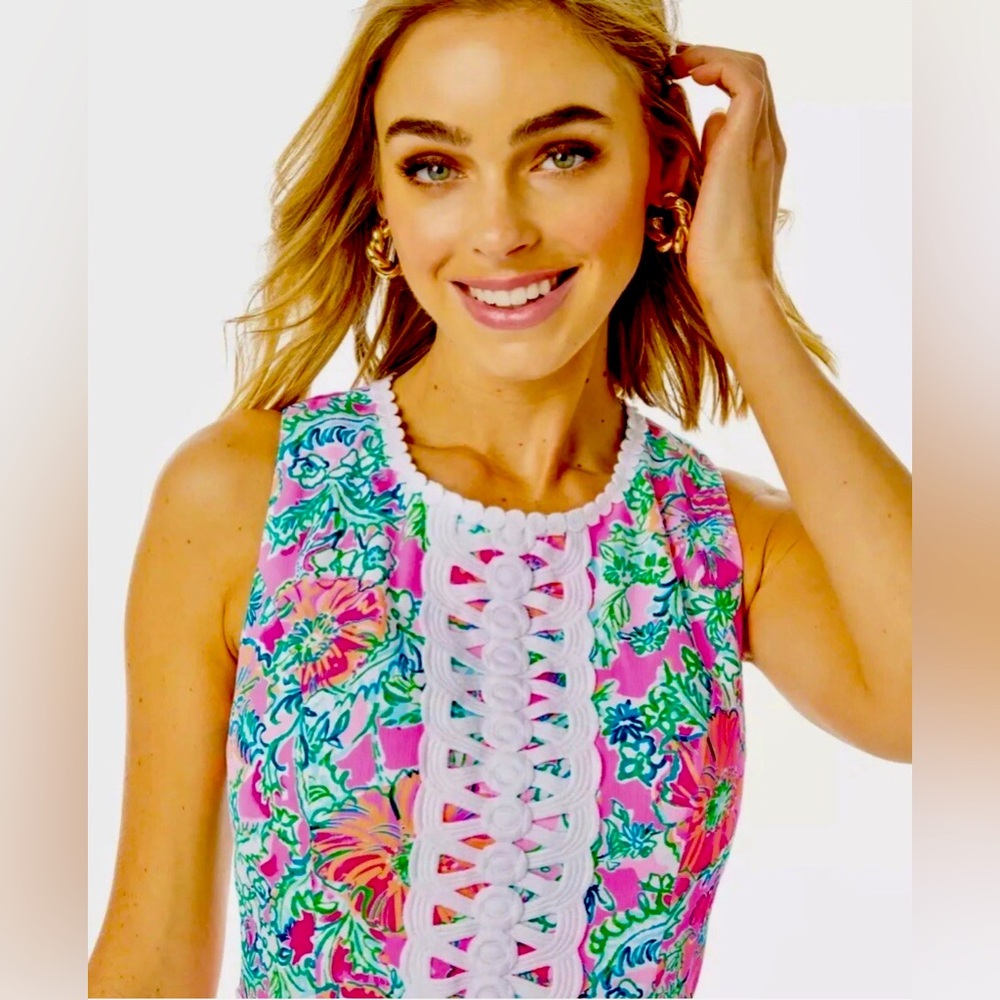 NWOT Lilly Pulitzer Ashler Soleil Pink Perfect Poppy Dobby Maxi Dress Size 8